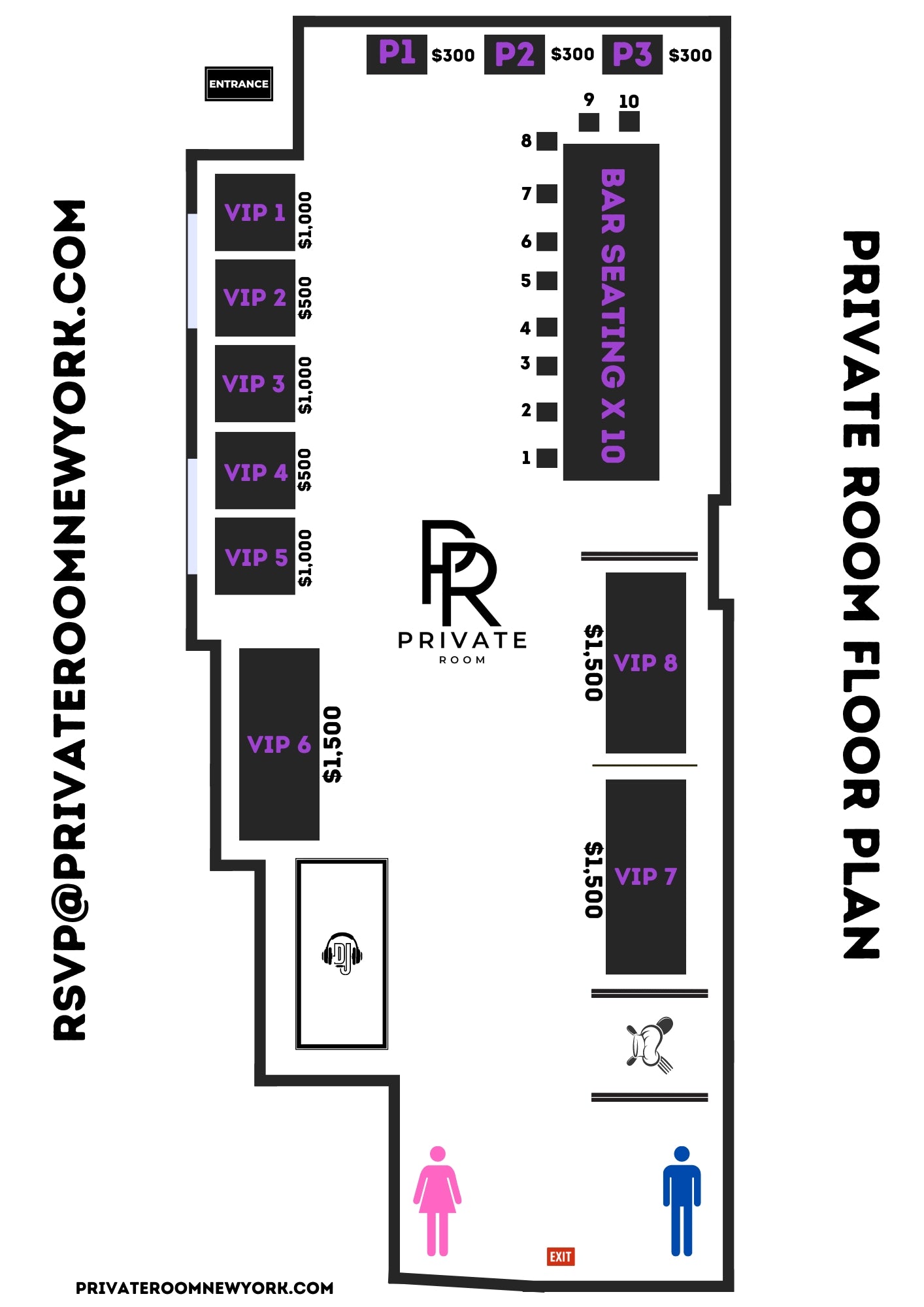 Private Room Sections